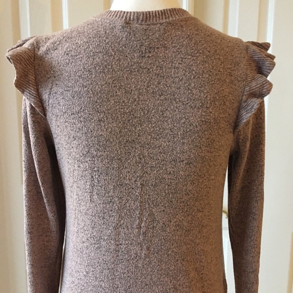 Bcx ruffle stretchy flare sweater dress blush pink - Picture 4 of 8